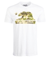 Univibe Mens California Camo  Graphic T-Shirt