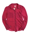 Fourty's Womens Solid Button Up Shirt