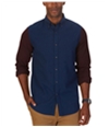 Nautica Mens Colorblocked Button Up Shirt