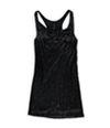 W118 Womens Crystal Beaded Tank Dress darkgrey L