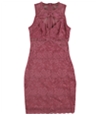 GUESS Womens Silvana Lace Bodycon Mini Dress purple XL