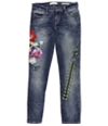 GUESS Womens Embroidered Skinny Fit Jeans medwash 25x28