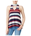 Almost Famous Womens Striped Hi-Lo Tank Top