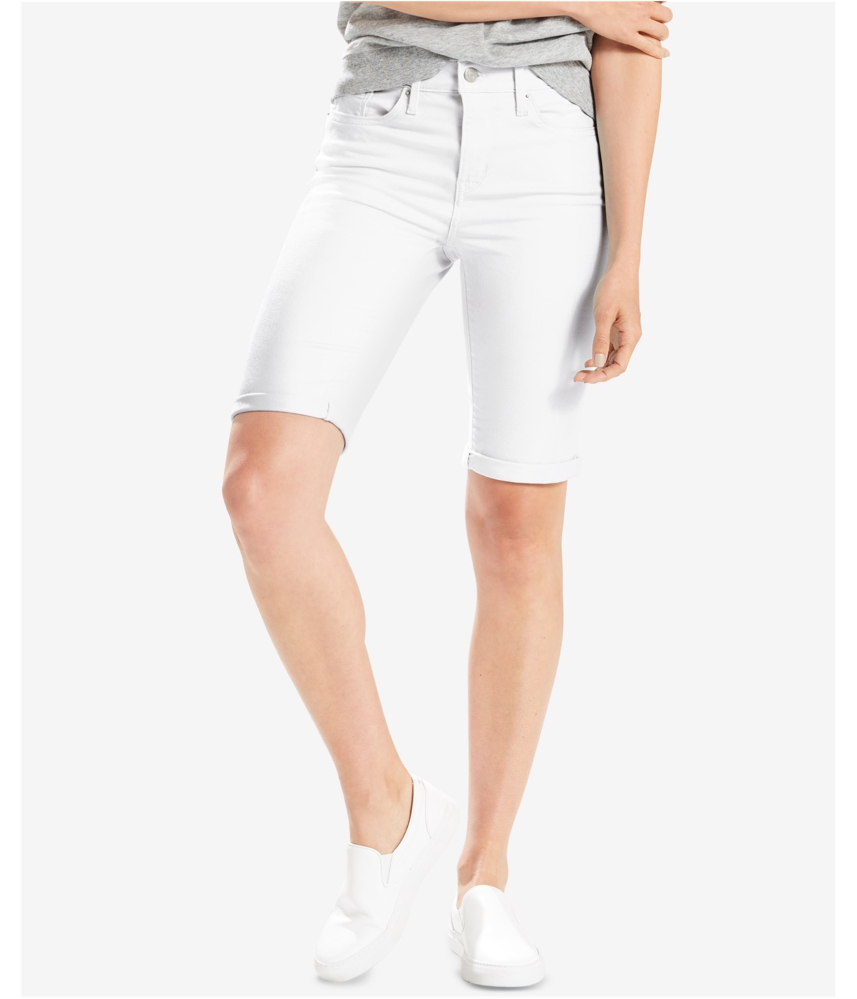 Buy a Womens Levi's Mid Rise Casual Bermuda Shorts Online 