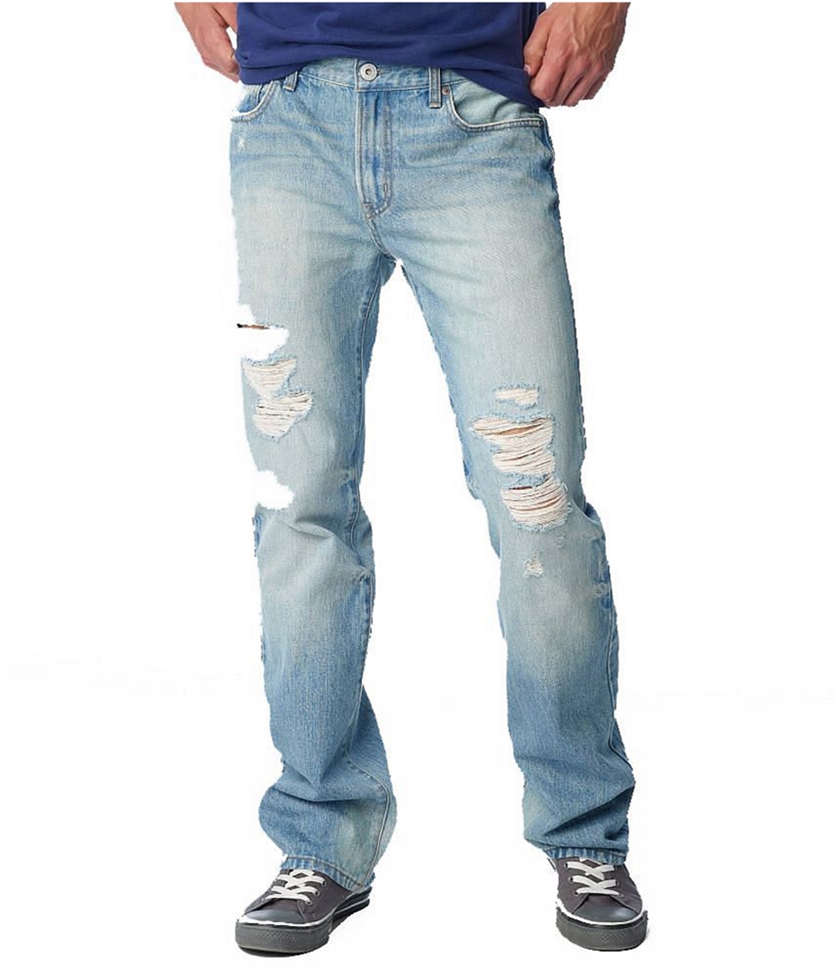 Aeropostale Mens Destroyed Slim Fit Jeans | Mens Apparel | Free ...