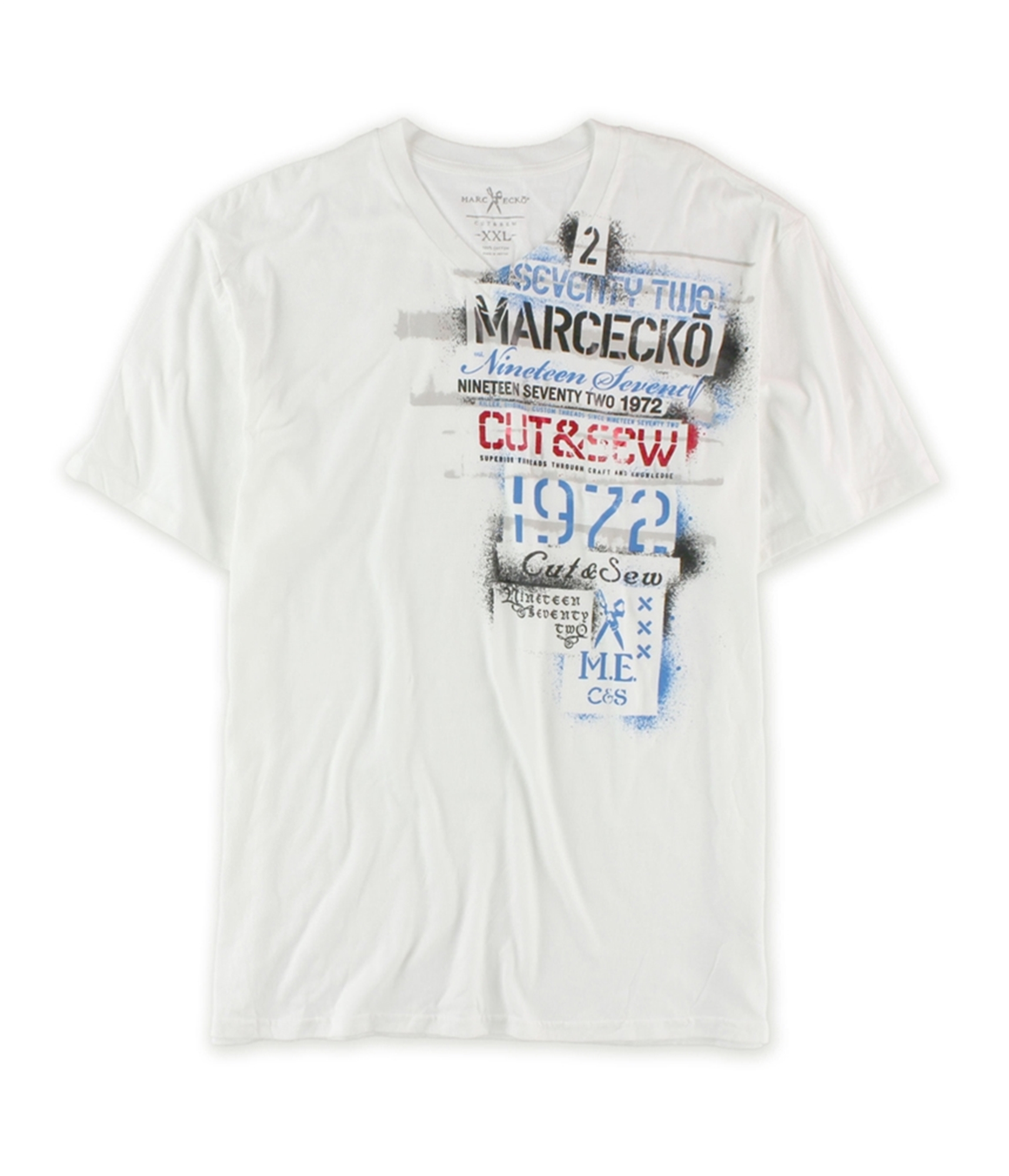 Marc Ecko Mens Logo V Neck Graphic T-Shirt | Mens Apparel | Free ...