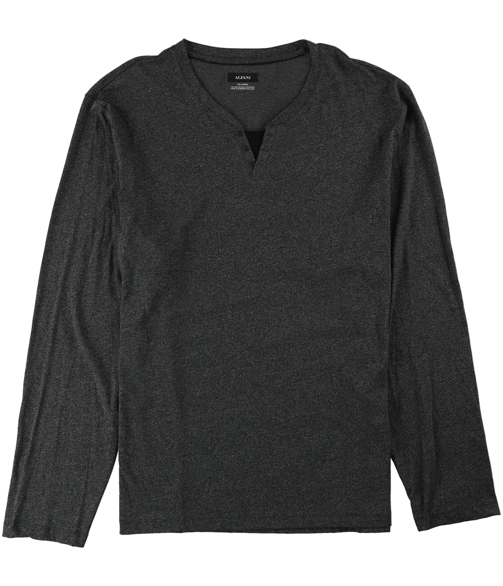 Buy a Mens Alfani Big & Tall Split Neck Basic T-Shirt Online ...