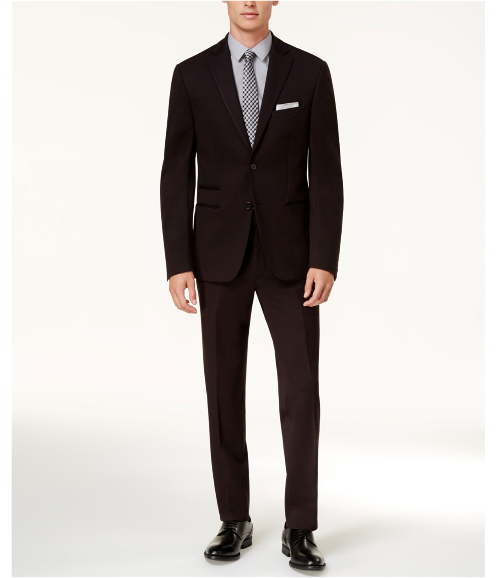 Calvin Klein Mens Slim-Fit Two Button Blazer Jacket | Mens Apparel ...