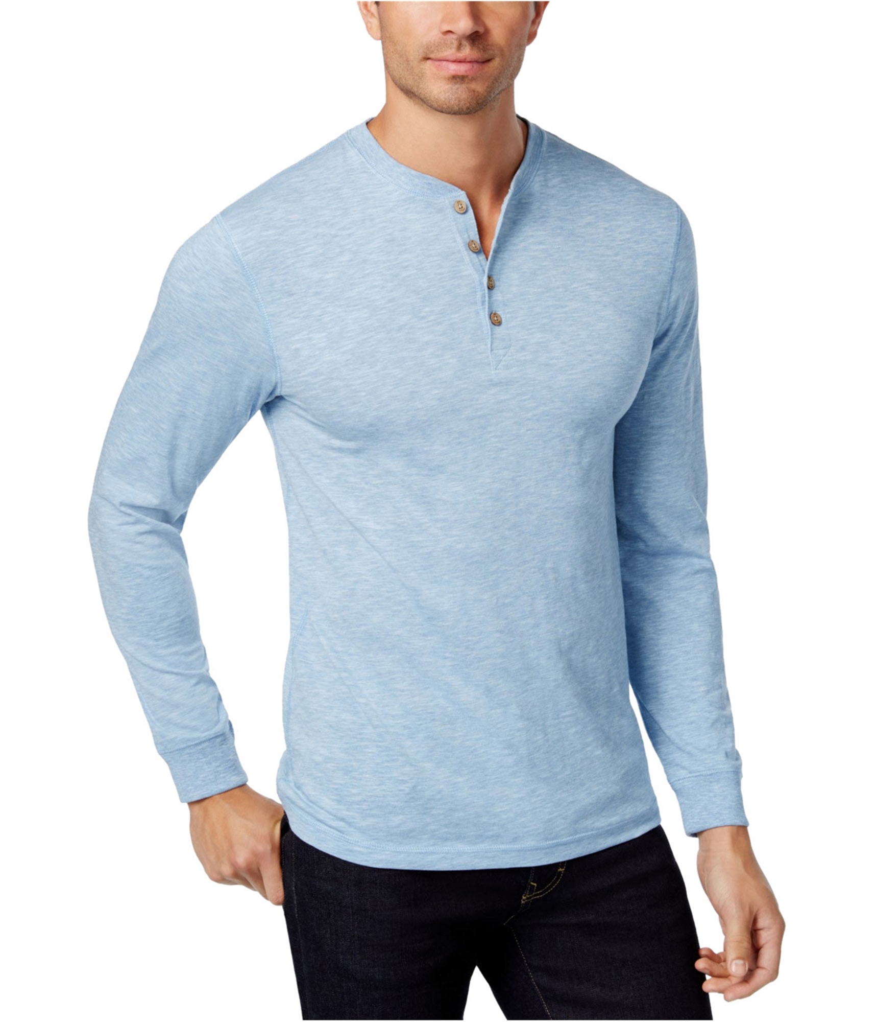 Buy a Mens Weatherproof Textured Henley Shirt Online | TagsWeekly.com, TW2