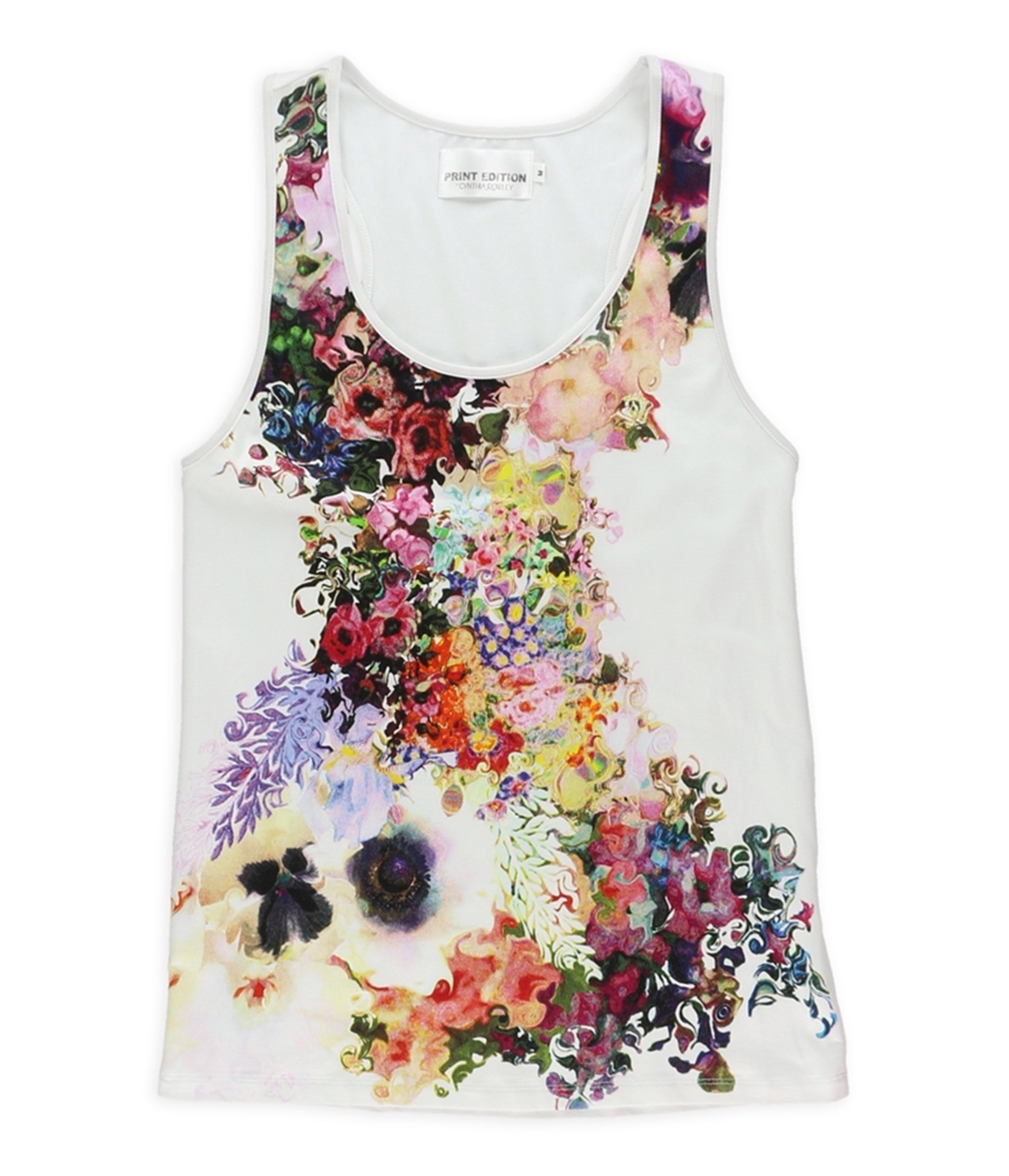 Buy a Womens Cynthia Rowley Floral Stretch Tank Top Online | TagsWeekly.com