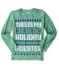 Brothers Boys Holiday Sweater Graphic T-Shirt