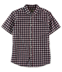 Ecko Unltd. Mens Plaid Ss Button Up Shirt, TW1