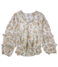 American Eagle Womens Floral Peasant Blouse, TW1