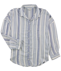 American Eagle Womens Stripe Button Up Shirt, TW1