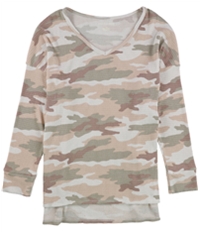 American Eagle Womens Camo Pullover Blouse, TW2
