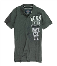 Ecko Unltd. Mens Ss Vertical Numeral Rugby Polo Shirt