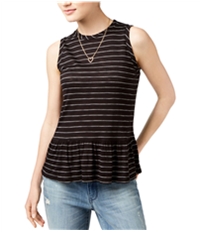 Maison Jules Womens Peplum Knit Blouse, TW1