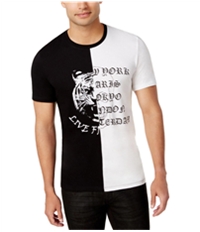 I-N-C Mens Spliced Graphic T-Shirt