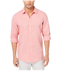 I-N-C Mens Seamed Roll Button Up Shirt