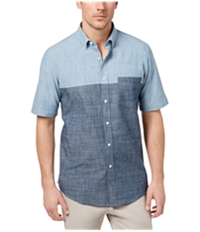 Club Room Mens Chambray Button Up Shirt, TW3