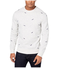 Club Room Mens Whale Embroidered Pullover Sweater