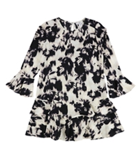 Bar Iii Womens Printed Tiered Dress