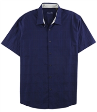 Tasso Elba Mens Textured Button Up Shirt, TW1
