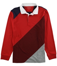 Club Room Mens Chambray-Back Rugby Polo Shirt