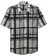 Alfani Mens Bold Broken Button Up Shirt