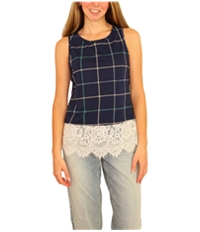Maison Jules Womens Lace Trim Tank Top, TW3