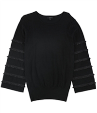 Alfani Womens Tiered Fringe Pullover Sweater