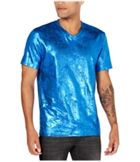 I-N-C Mens Foil Coated Embellished T-Shirt