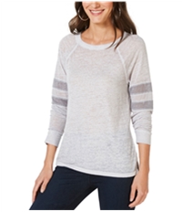 I-N-C Womens Varsity Stripe Basic T-Shirt