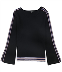 Alfani Womens Striped Bell Sleeve Pullover Sweater