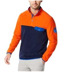 Club Room Mens Colorblocked Pullover Fleece Jacket