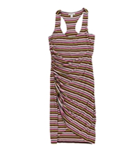 Bar Iii Womens Striped Asymmetrical Dress