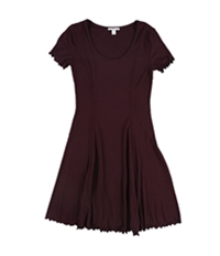 Bar Iii Womens Ribbed Fit & Flare Dress