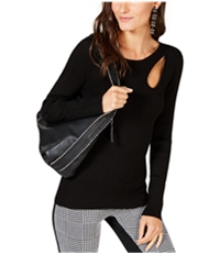 I-N-C Womens Teardrop Cutout Pullover Sweater