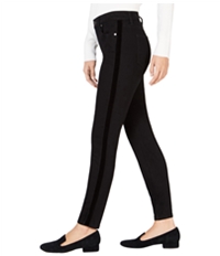 Maison Jules Womens Side-Stripe Skinny Fit Jeans