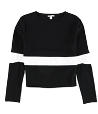 Bar Iii Womens Slit Elbow Basic T-Shirt