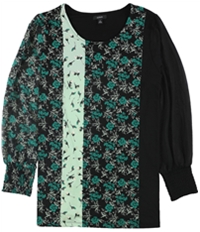 Alfani Womens Mixed Print Pullover Blouse
