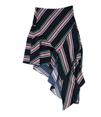 Bar Iii Womens Striped Asymmetrical Skirt