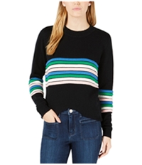 Maison Jules Womens Novelty Stripe Knit Sweater