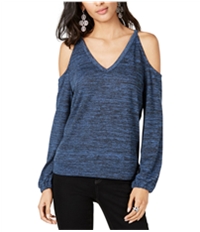 I-N-C Womens V-Neck Cold Shoulder Blouse