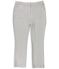 I-N-C Womens Foil Crepe Casual Cropped Pants