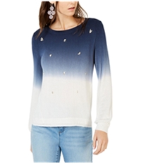 I-N-C Womens Dip Dye Pullover Sweater