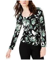 I-N-C Womens Ruched Pullover Blouse