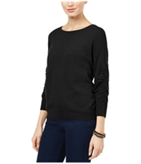 I-N-C Womens Ruched-Sleeve Knit Sweater