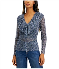 I-N-C Womens Ruffle Pullover Blouse, TW3