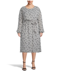 Anne Klein Womens Floral Midi Dress, TW2